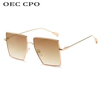 OEC CPO Piața de Moda pentru Femei ochelari de Soare pentru Barbati Ochelari Vintage din Metal Ochelari de Soare pentru Femei Retro UV400 oculos de sol O609