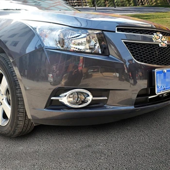 Pentru Chevrolet Cruze 2009-autocolant auto lampă de ceață față, garnitura lumina de ceață acoperă ABS Cromat styling auto Accesorii Decor