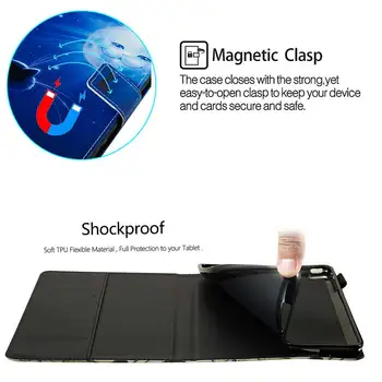 Pentru iPad 10.2 Inch 2019 Caz Smart Cover Funda Magnetic Suport Flip Shell pentru iPad a 7-a Generație 10 2 Coque Caz cu Slot pentru Card