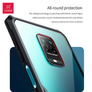 Pentru Redmi Nota 9 Pro Caz, XUNDD Caz rezistent la Socuri, husa de Protectie Airbag Bara Coajă Moale Pentru Xiaomi Redmi Notă 9Pro Caz