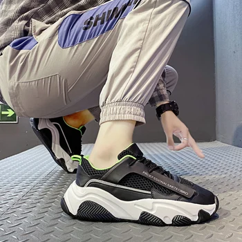 Populare de Moda Casual Pantofi pentru Bărbați Pernă de Aer Adidași Om Respirabil Dantela-up Max de Mers pe jos Antrenor de sex Masculin de Tenis Feminino