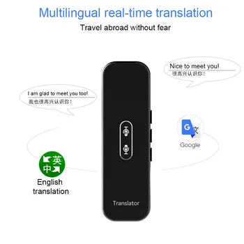 Portabil de Voce Instant două-Mod de Traducător de 40 de Limbi de Traducere, de Călătorie de Afaceri de Text Inteligent Traducător Bluetooth Multi-Lingvist