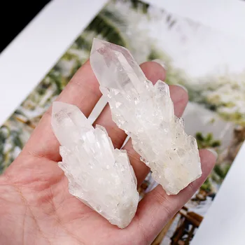 Prime naturale de Cuarț clar, Clar Cluster de Cristal de Vindecare de Pietre albe de Cristal Punct de Specimen Decor Acasă Minerales