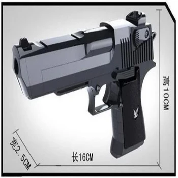 Puzzle Bloc Pistol Diy Asamblarea Pistol Copii De Model De Simulare Jucărie Militare Transfrontaliere Pistol Model De Asamblare Cadou