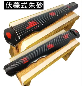 SevenAngel Chineză Fuxi Guqin 7 siruri de caractere Cinabru culoare vechi Paulownia Vechi Titera Pentru Incepatori Practica Guqin Handmade