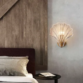 Shell lampă de perete nordul Europei post-moderne de lumină simplă dormitor de lux cameră noptiera simplu personalitate creatoare de moda perete