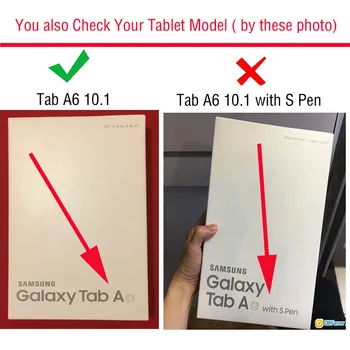 SM-T580 Tab A6 10.1 2016 Slim Smart Caz Acoperire Pentru Samsung Galaxy Tab 10.1 T585 T587 tablet book flip cover caz magnet sta
