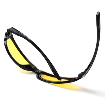 TAGION Vânzare Fierbinte Polaroid ochelari de Soare Barbati din Plastic Cadru Retro Ochelari de Soare Viziune de Noapte de Conducere Ochelari Lentile Galbene Pescuit