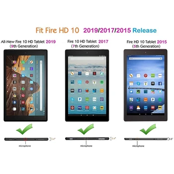 Toate-Nou Amazon fire HD 10 Tablete de Caz pentru Adulți și Copii ,Greutate de Lumină Șoc Dovada Capacul din Spate Tablete, Material EVA
