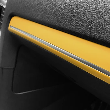 Torpedou cromata Culoare Fibra de Carbon Peliculă de Protecție Autocolant Decal Styling Auto Pentru Volkswagen VW Golf 7 MK7 Accesorii
