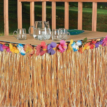 Tropicala Hawaii masă fusta DIY Flori Iarba Plaja Decor Masa Nunta de Flori Petrecere Fusta Consumabile Partid