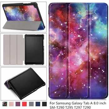 Ultra-subțire model de Carte Magnetic Flip Tableta Caz Acoperire pentru Samsung Tab a 8.0 inch SM-T290 T295 T297 T290 2019 Tableta + film