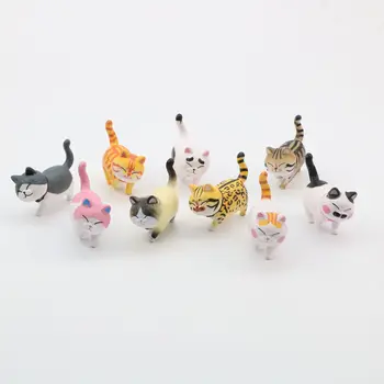 Wholesales 9 Piese/lot de Calitate 3D Magnetic Magnet de Frigider Anime Drăguț Pisică Animal Magnet pentru Frigider Copii Tablă cu Magnet