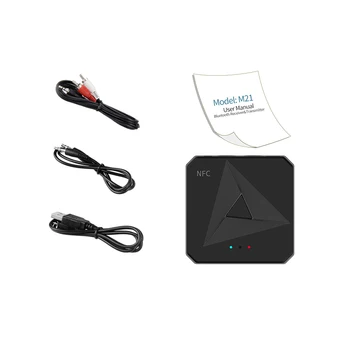 Wireless NFC Bluetooth 5.0 Receptor 3.5 mm AUX Jack Muzica Audio Wireless Adaptor Handsfree Apel si Microfon NFC Kit Auto Pentru TV Auto PE