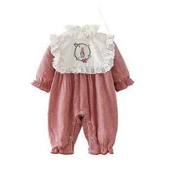 Îmbrăcăminte pentru copii 2020 Copil Nou dintr-O Bucata Costum de Spălat și o Grosime de Iepure Carouri Salopetă pentru Copii Crawling Baby Girl Haine de Iarnă
