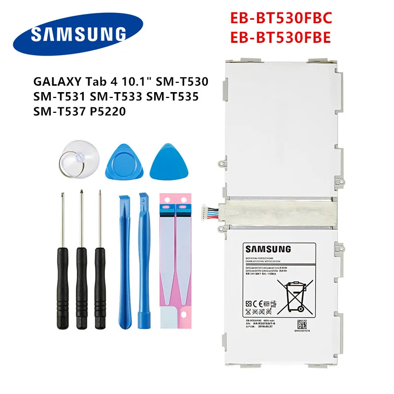 Consider combine Ride Samsung Orginal Tableta Eb-bt530fbe Eb-bt530fbc Baterie Pentru Samsung  Galaxy Tab 4 10.1" Sm-t530/t531/t533/t535/t537 P5220 +instrumente - Piese  Telefoane Mobile < www.biaproject.ro